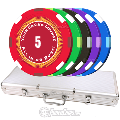 All In Custom Poker Chips Set