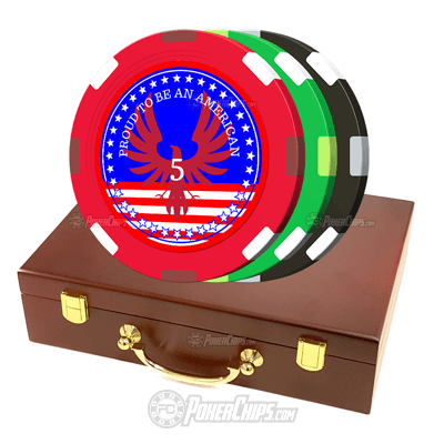 Patriotic Custom Poker Chips Set
