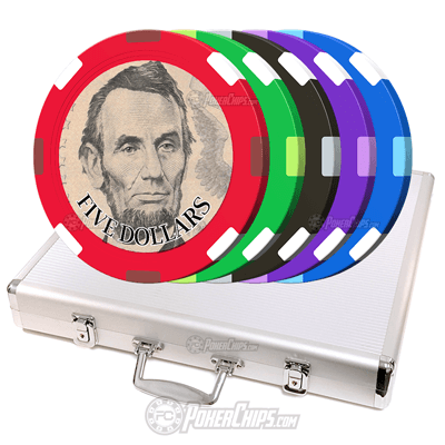 US Currency Custom Poker Chips Set