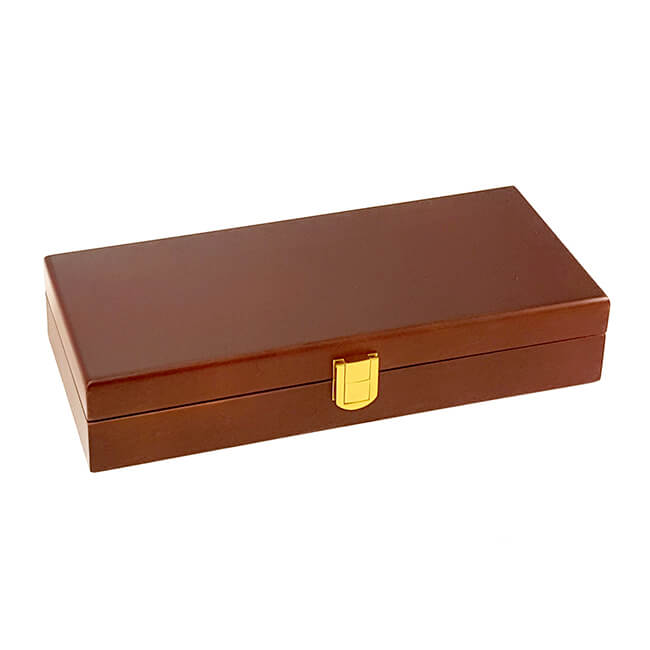 100ct Mahogany Poker Chip Case