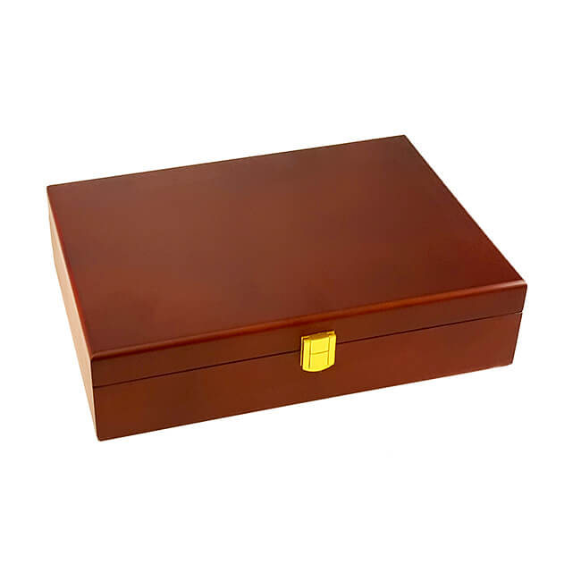 200ct Mahogany Poker Chip Case