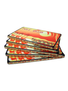 Nile Club - $10000 Orange Ceramic Poker Plaques