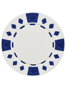 Diamond Suited Clay Poker Chips (Roll of 25)