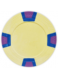 Yellow - Double Trapezoid Clay Poker Chips