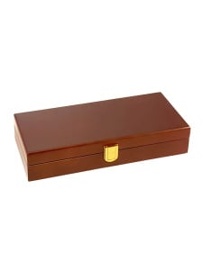 100ct Mahogany Poker Chip Case