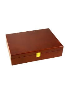 200ct Mahogany Poker Chip Case