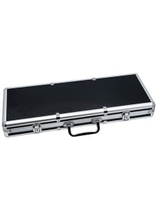 500ct Black Aluminum Poker Chip Case