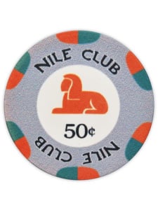 Nile Club Ceramic Poker Chips (Roll of 25)