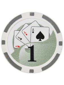Yin Yang Clay Poker Chips (Roll of 25)