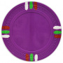 12 Stripe - Purple Clay Poker Chips