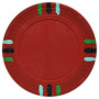 12 Stripe - Red Clay Poker Chips