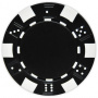 Striped Dice - Black Clay Poker Chips