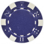 Striped Dice - Blue Clay Poker Chips
