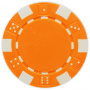 Striped Dice - Orange Clay Poker Chips