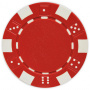 Striped Dice - Red Clay Poker Chips