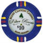 Bluff Canyon - $10 Blue Clay Poker Chips