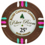 Bluff Canyon - 25¢ Brown Clay Poker Chips