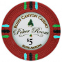 Bluff Canyon - $5 Red Clay Poker Chips