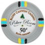 Bluff Canyon - 50¢ Gray Clay Poker Chips