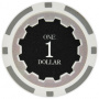 Eclipse - $1 Gray Clay Poker Chips