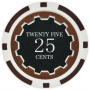 Eclipse - 25¢ Brown Clay Poker Chips