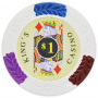 King's Casino - $1 White Clay Poker Chips