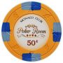 Monaco Club - 50¢ Orange Clay Poker Chips