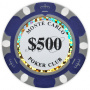 Monte Carlo - $500 Dark Blue Clay Poker Chips