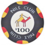 Nile Club - $100 Black Ceramic Poker Chips