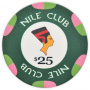 Nile Club - $25 Green Ceramic Poker Chips
