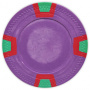 Double Trapezoid - Purple Clay Poker Chips