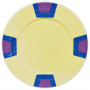 Double Trapezoid - Yellow Clay Poker Chips