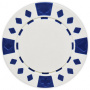 Diamond Suited - White Clay Poker Chips