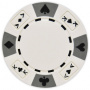 Ace King Suited - White Clay Poker Chips