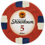 Showdown - $5 Red Clay Poker Chips