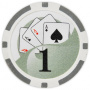 Yin Yang - $1 Gray Clay Poker Chips