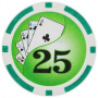 Yin Yang - $25 Green Clay Poker Chips