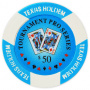 Tournament Pro - $50 L. Blue Clay Poker Chips