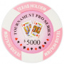Tournament Pro - $5000 Pink Clay Poker Chips