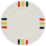 12 Stripe Clay Poker Chips (Roll of 25)