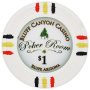 Bluff Canyon - $1 White Clay Poker Chips