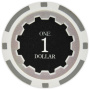 Eclipse - $1 Gray Clay Poker Chips