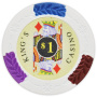 King's Casino Clay Poker Chips (Roll of 25)