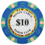 Monte Carlo ($10 Blue) Clay Poker Chips