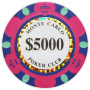 Monte Carlo ($5,000 Pink) Clay Poker Chips
