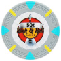 Rock & Roll - 50¢ Gray Clay Poker Chips
