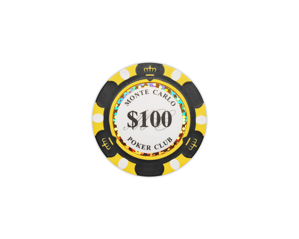 NEW 100 Black $100 Ultimate 14 Gram Clay Poker Chips Buy 2 Get 1 Free 