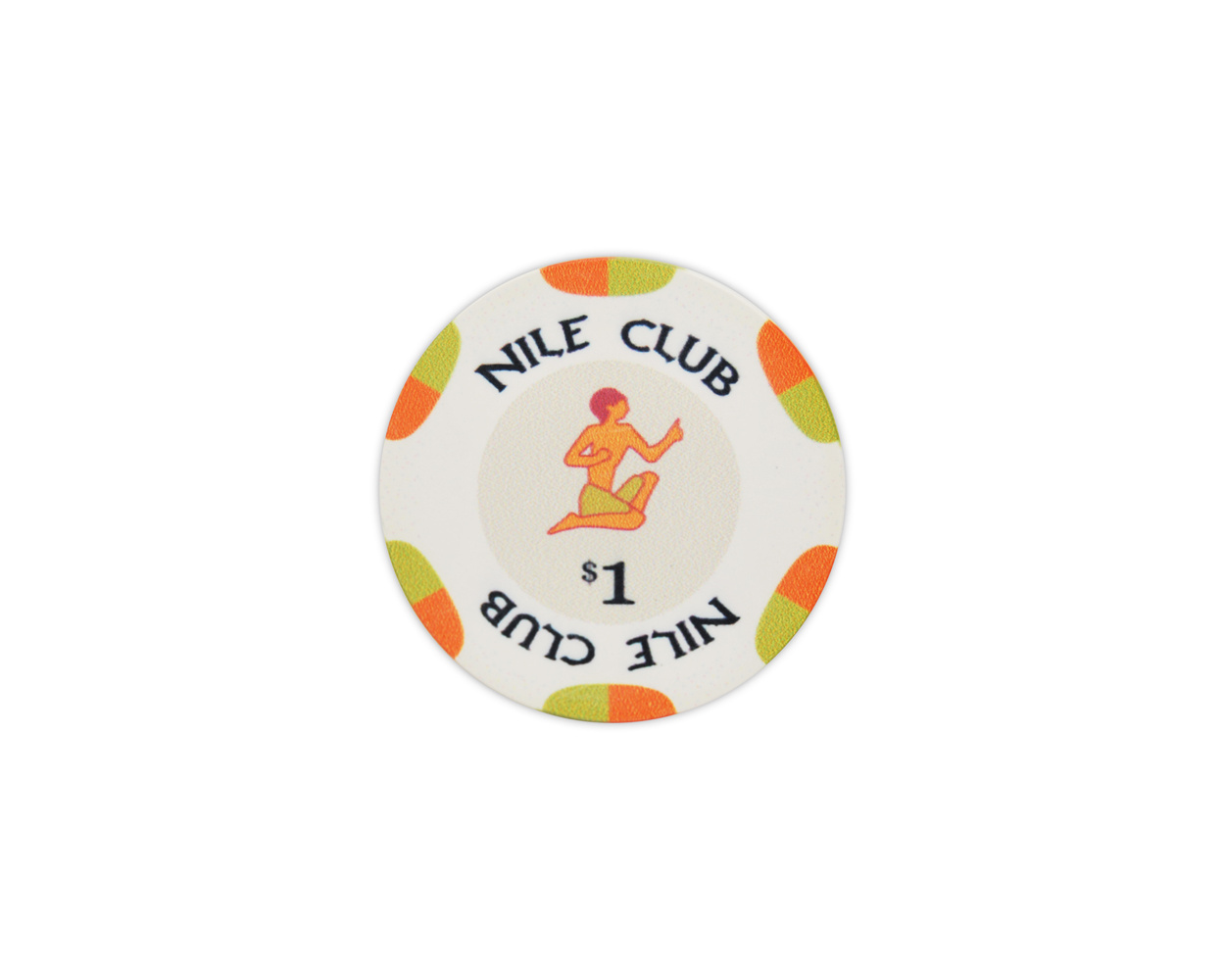 Nile Club Ceramic Poker Chips - (Roll of 25) PokerChips.com
