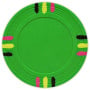 12 Stripe - Green Clay Poker Chips