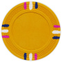 12 Stripe - Yellow Clay Poker Chips